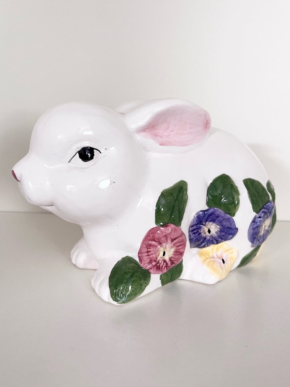 Vintage ceramic glaze bunny piggy bank